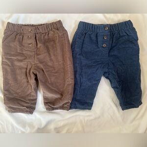Kids Corduroy Pants in Brown and Navy. Size3-6